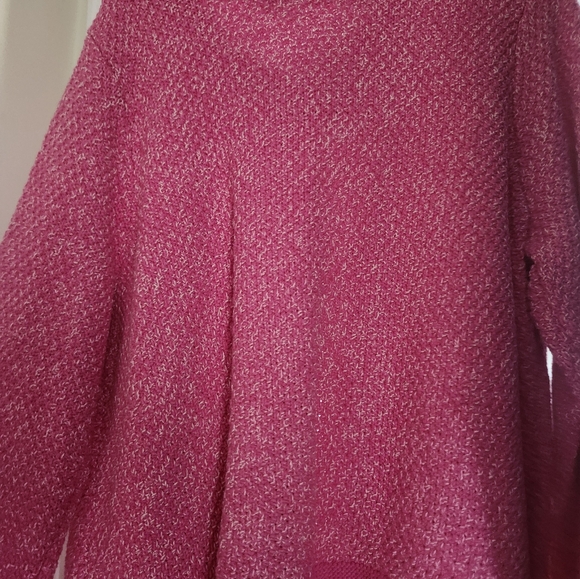 Torrid Pink Cardigan Sweater with Textured Knit - Picture 3 of 3